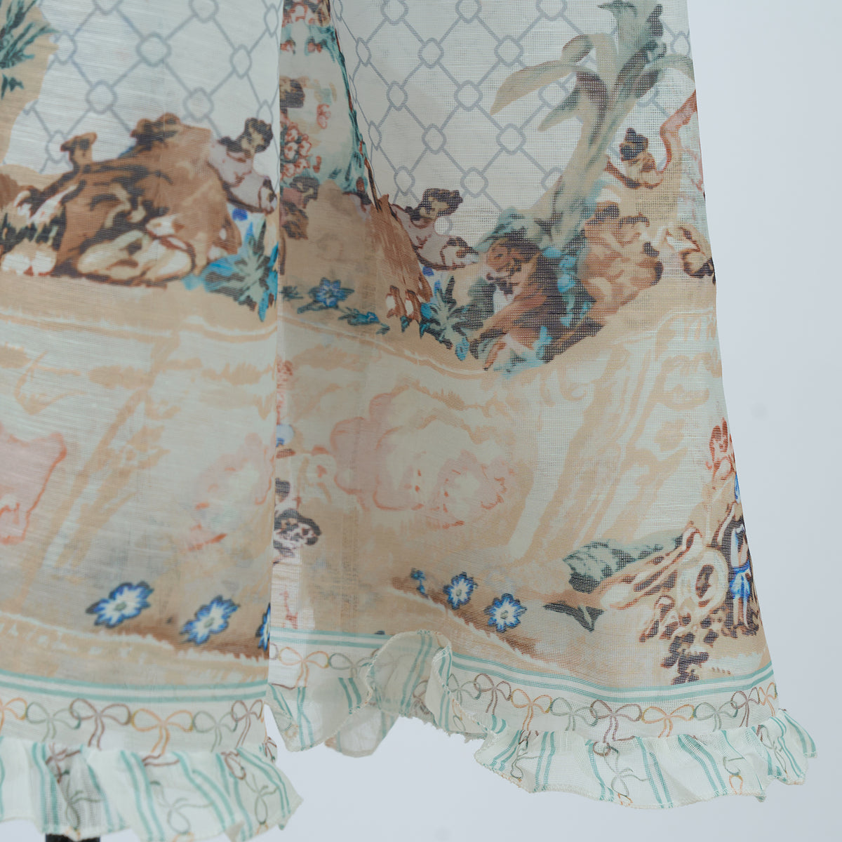 Women's Spring Autumn Printed Fitted V Neck And Printed Dress