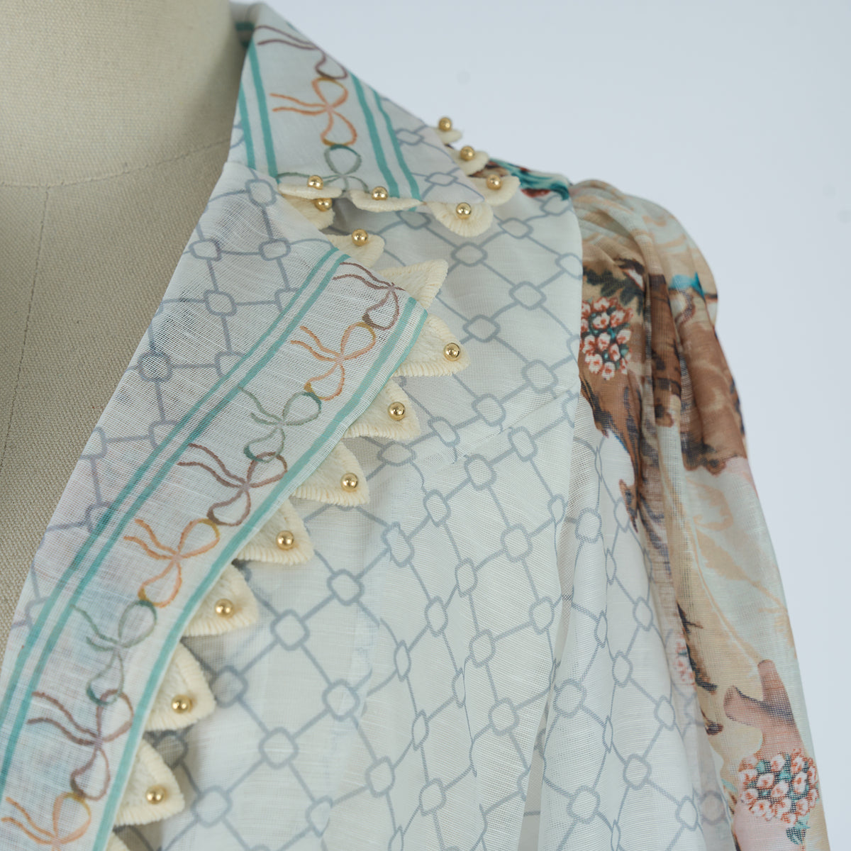 Women's Spring Autumn Printed Fitted V Neck And Printed Dress