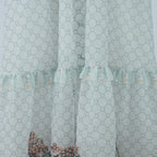 Women's Spring Autumn Printed Fitted V Neck And Printed Dress