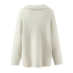 Women's Autumn Winter Lazy Relaxed Feeling Knitted Sweater Set