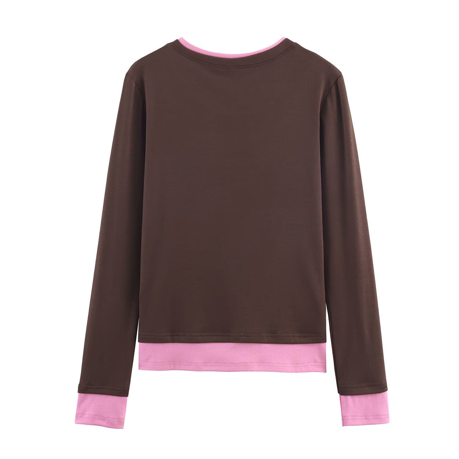 Women's Autumn Long Loose Fitting Long Sleeves Casual Niche T Shirt Top