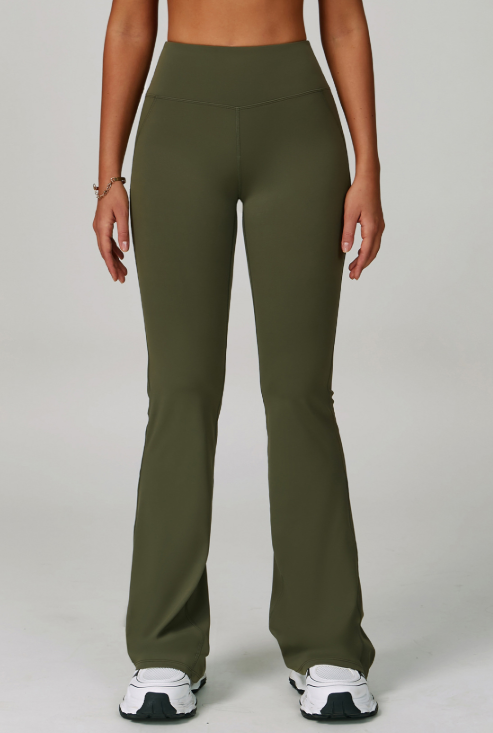 Wide-Leg Bell-Bottom Pants
