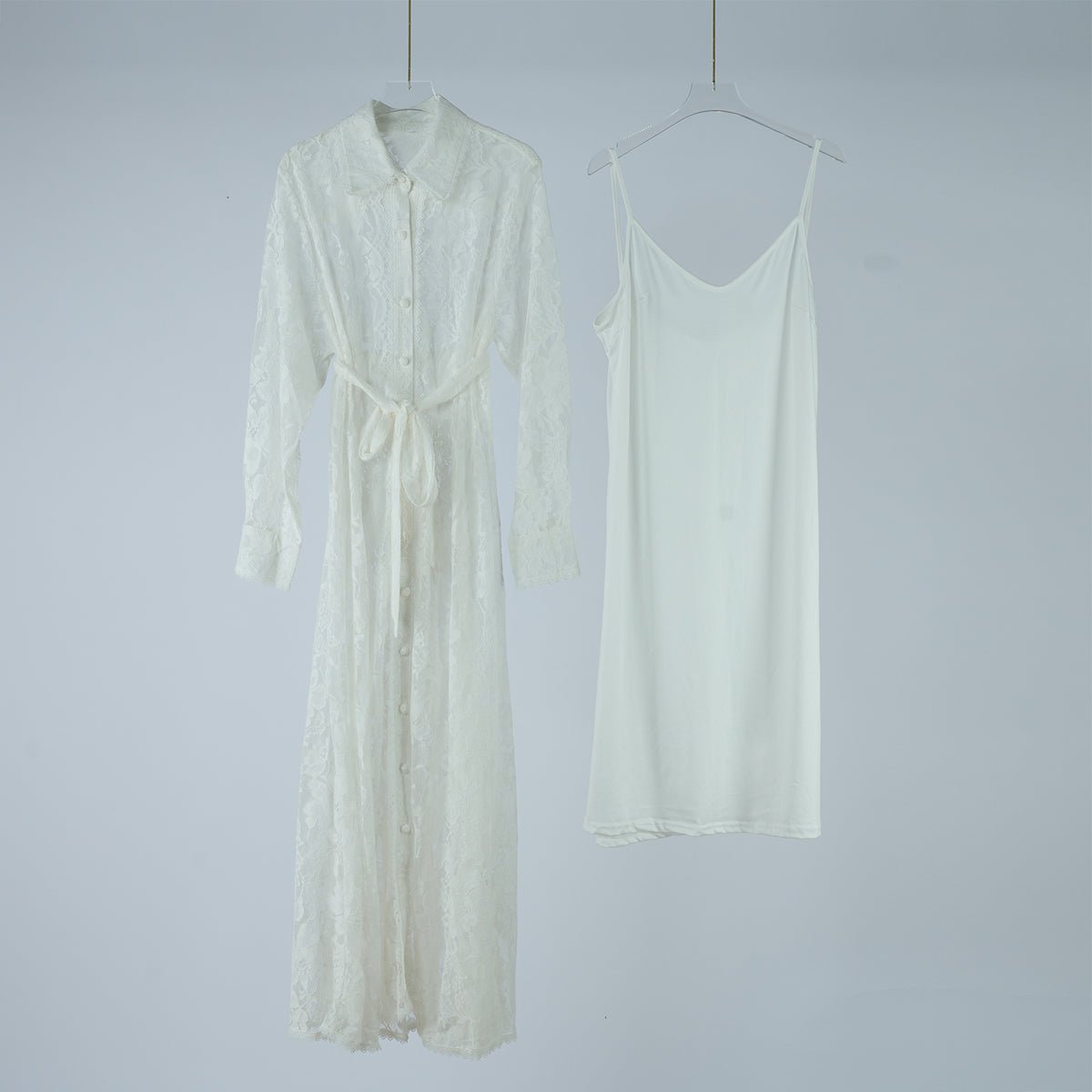 Women's Belted Collared Maxi Dress