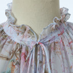 Women's Spring Autumn Print Four Piece Shirt And Shorts Set With Belt