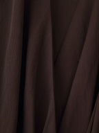 Collared Belted Button Long-Sleeve A-Line Maxi Dress