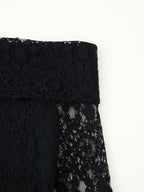 Women's Off-Shoulder Lace Long-Sleeve Dress