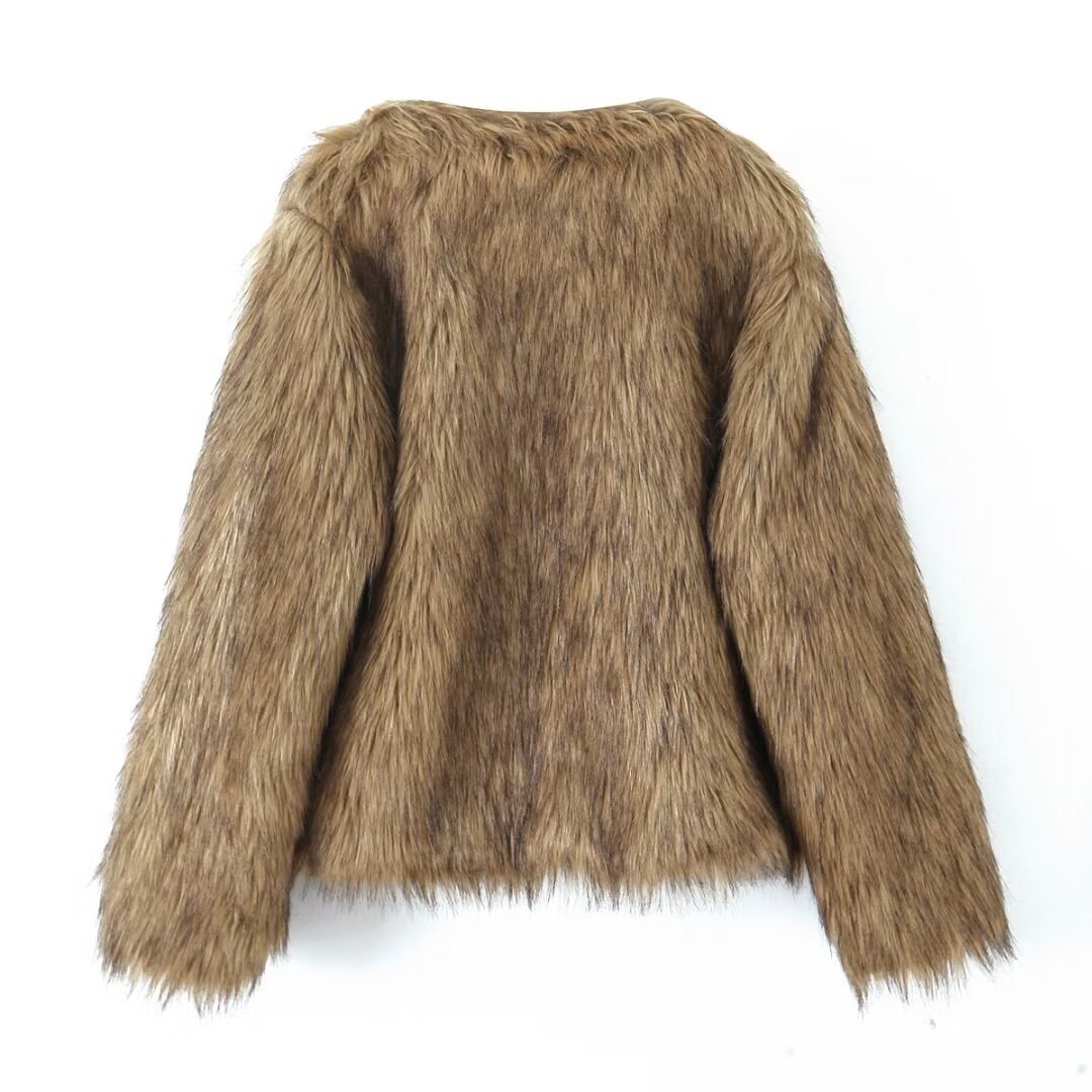 Women's Fur Overcoat Coat