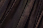 Women's Fuzzy Printing Belt Large Swing Midi Skirt