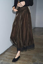 Women's Top Velvet Lace Skirt