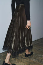 Women's Top Velvet Lace Skirt