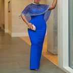 Dress with Cloak Two Piece