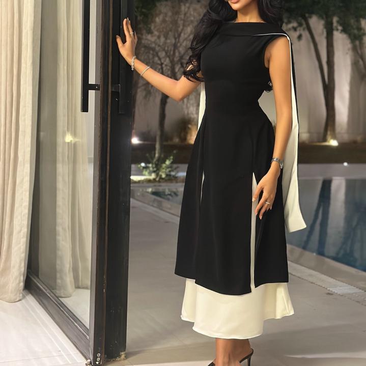 Women's Multicolor Sleeveless Maxi Dress