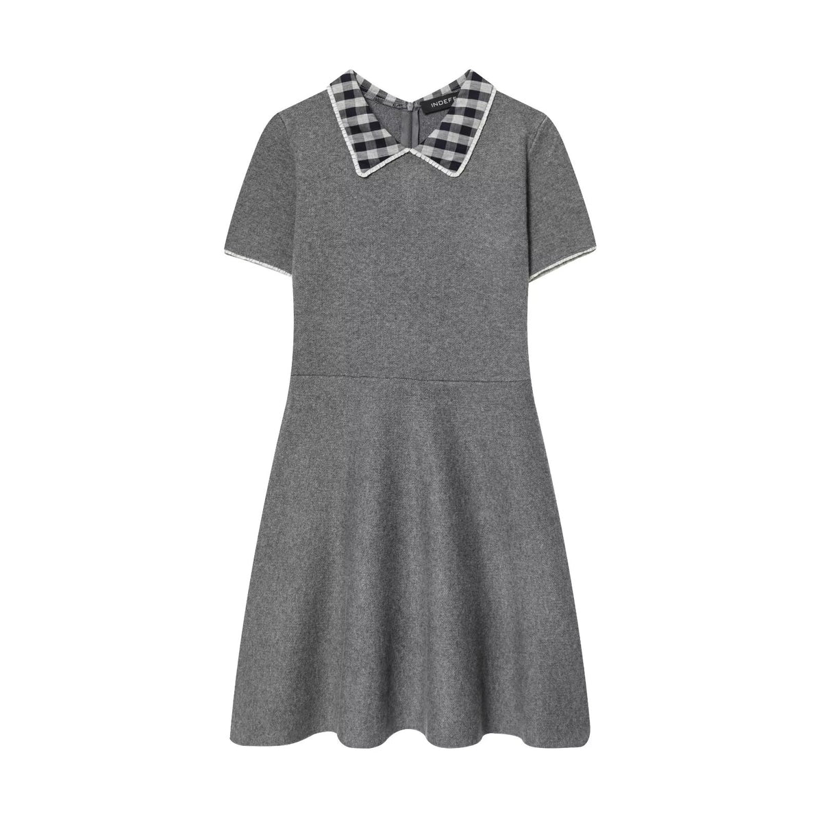 Women's Plaid Collared Mini Dress