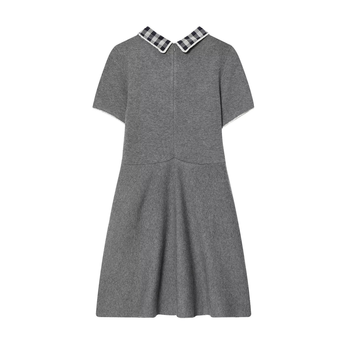 Women's Plaid Collared Mini Dress