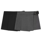 Top Product Wide Pleated Belt Culottes Skirt