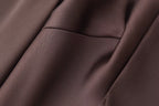 Women's Autumn Women Coat Silk Satin Texture Scarf Dress