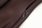 Women's Autumn Women Coat Silk Satin Texture Scarf Dress