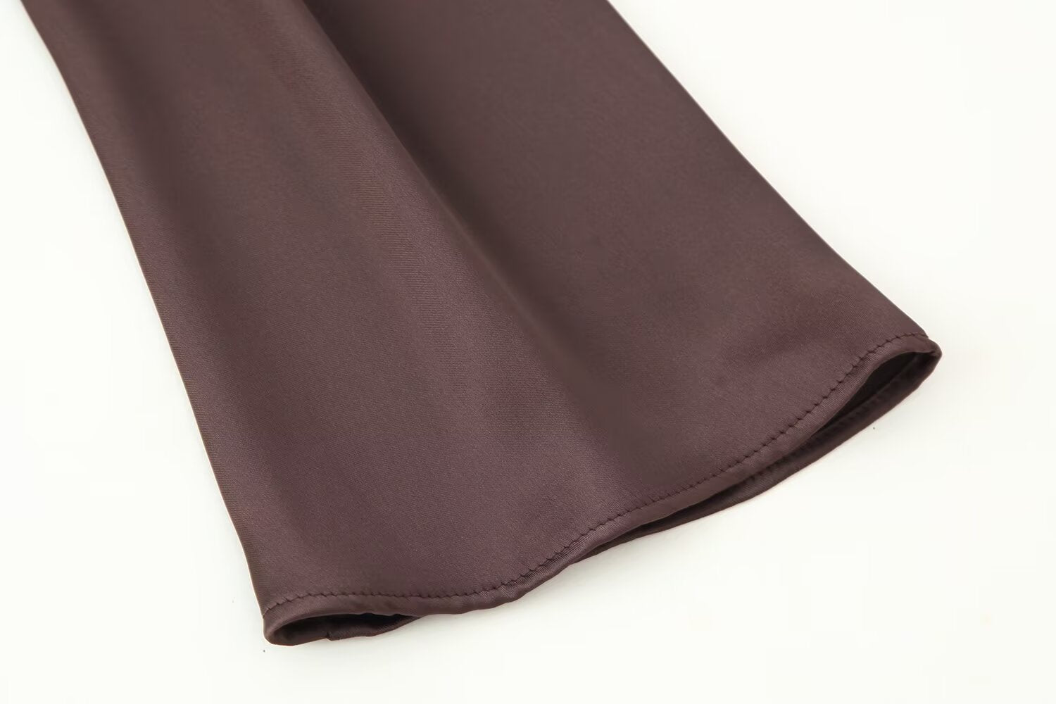 Women's Autumn Women Coat Silk Satin Texture Scarf Dress
