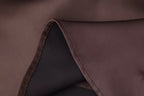 Women's Autumn Women Coat Silk Satin Texture Scarf Dress