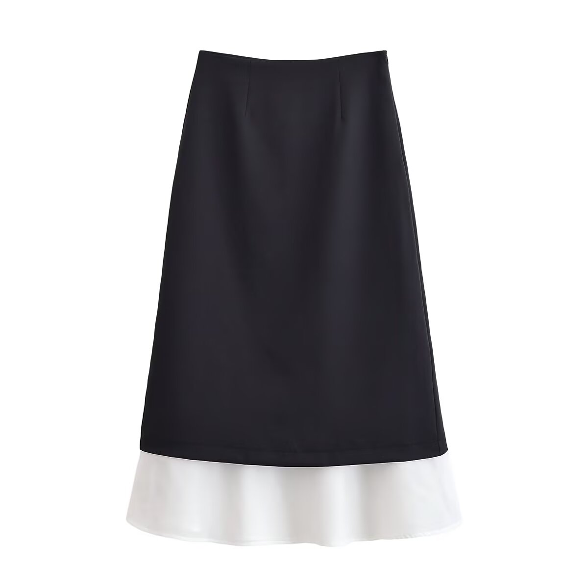 Wild Black White Patchwork Skirt