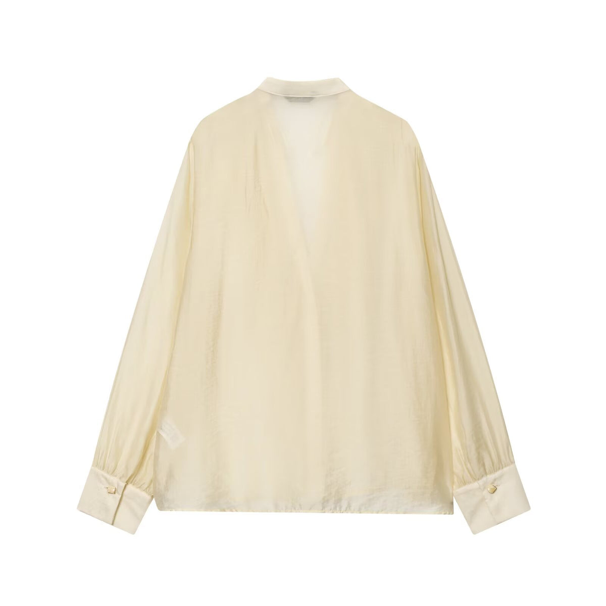 Women's Womenclothing Laminated Decoration Bow Shirt
