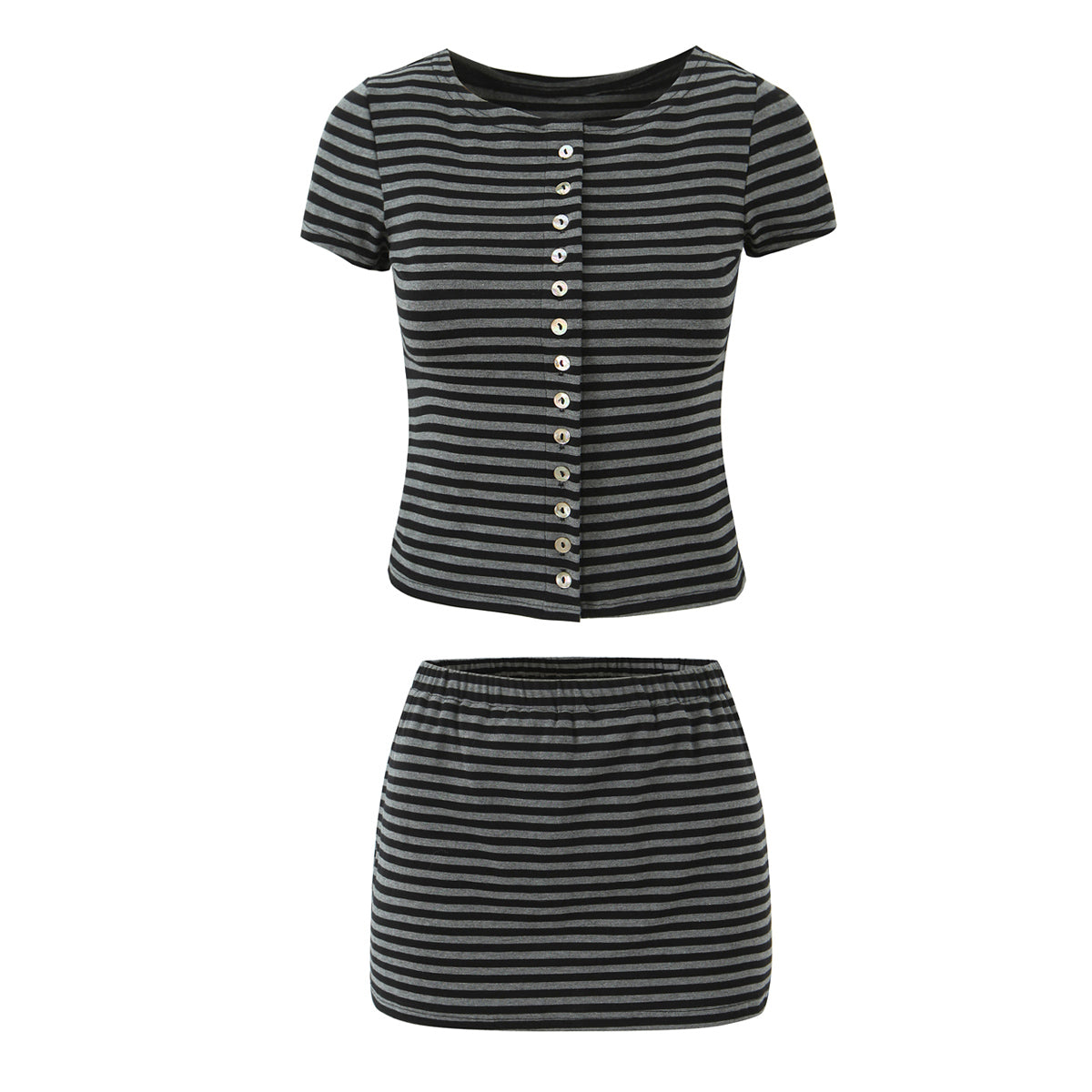 Women's Slim Fit Short Sleeved Knitted Top