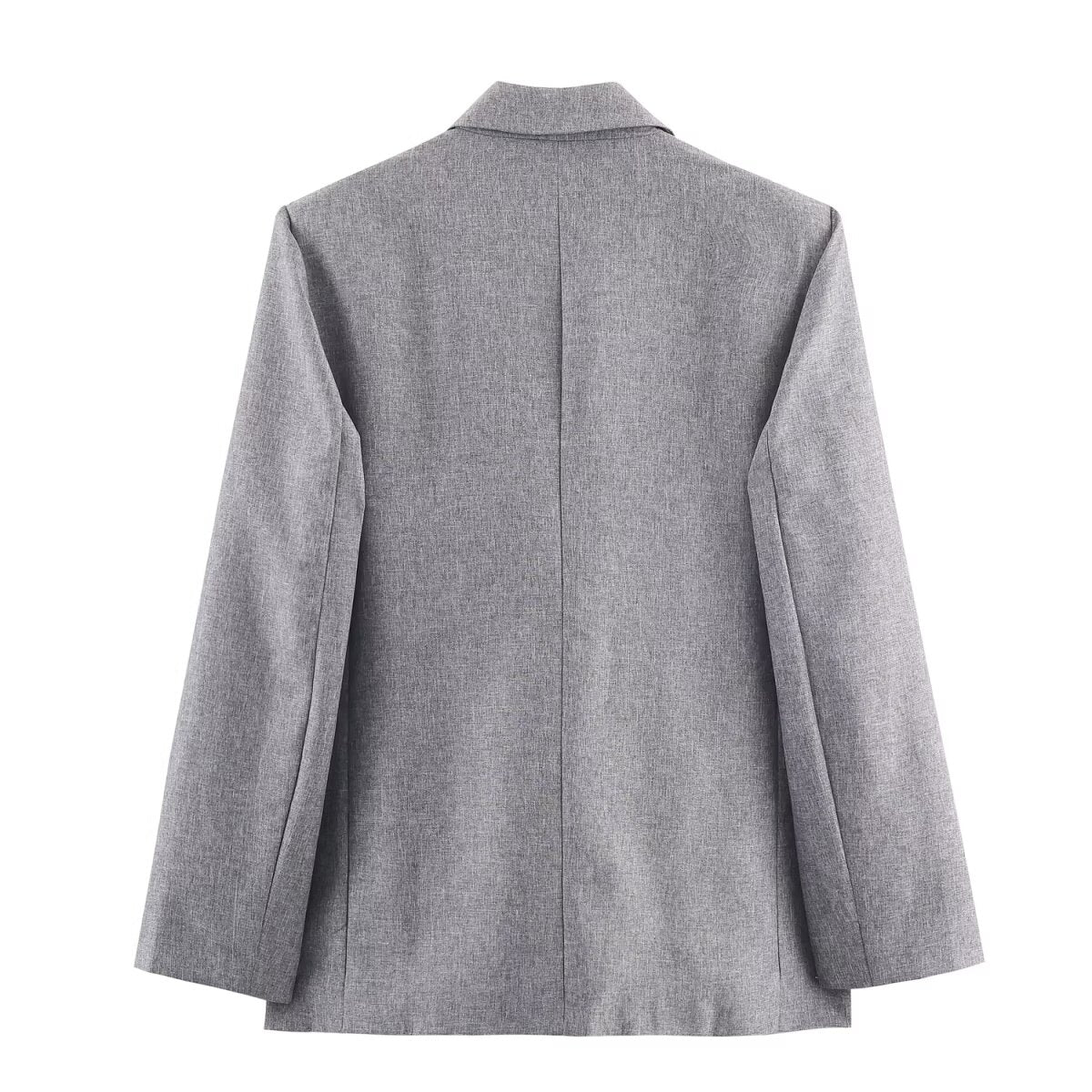 Women's Autumn Herringbone Pattern Belt Blazer and Skirt Two-Piece Set