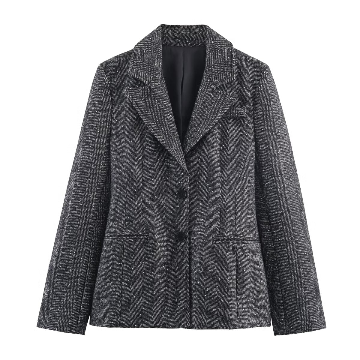 Women Clothing Autumn Winter Elegant Blazer Pant Sets