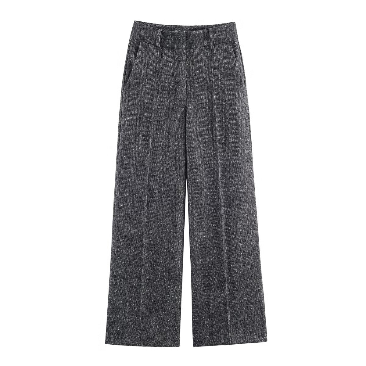 Women Clothing Autumn Winter Elegant Blazer Pant Sets