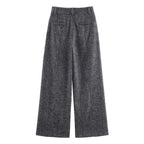 Women Clothing Autumn Winter Elegant Blazer Pant Sets