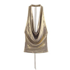 's Draped Hanging Collar Top