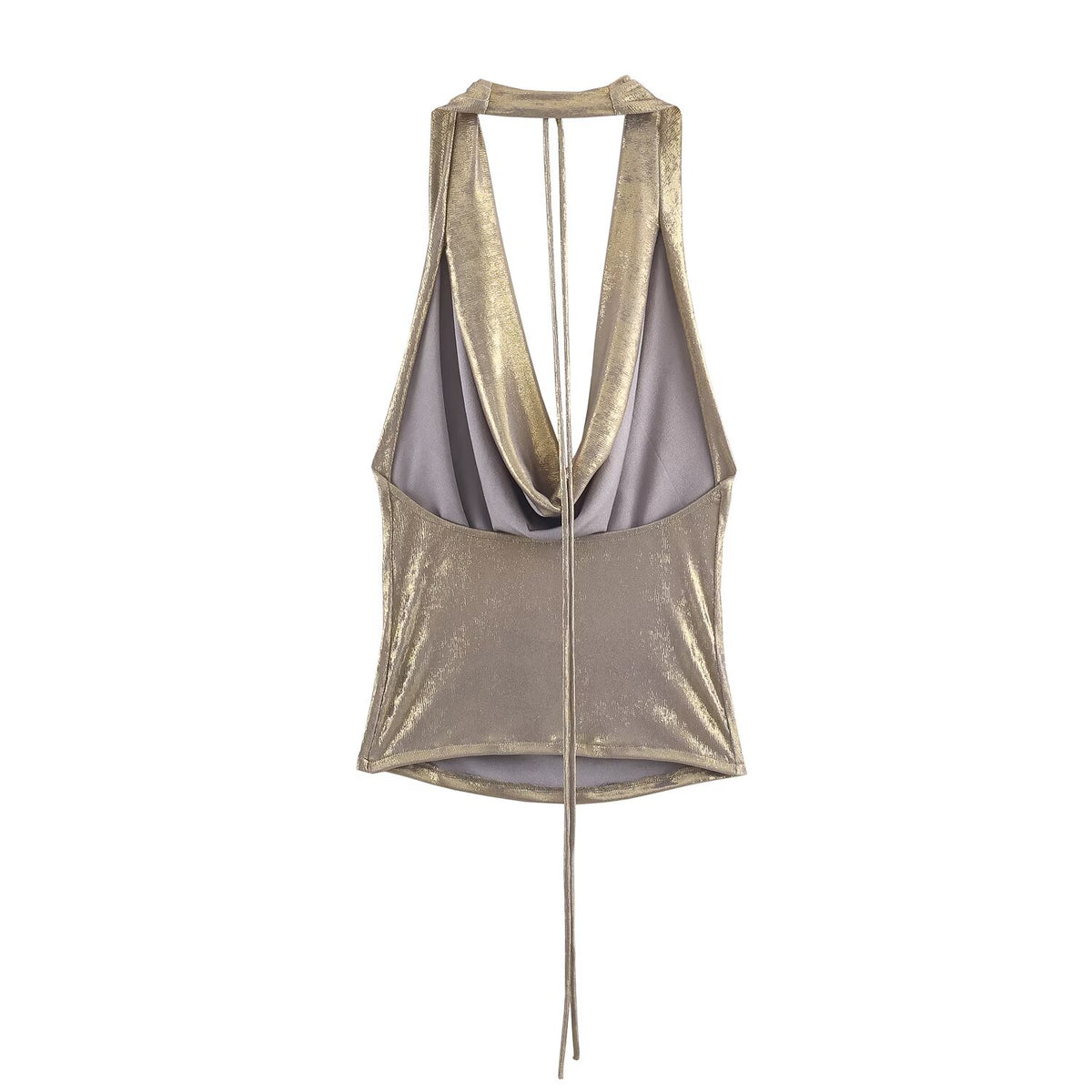's Draped Hanging Collar Top