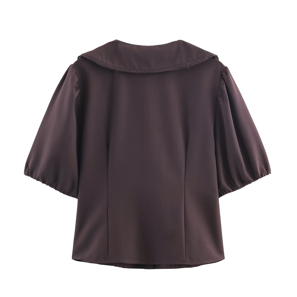 Women's Clothing Summer All Matching Short Sleeve Small Round Neck Shirt