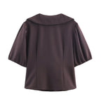 Women's Clothing Summer All Matching Short Sleeve Small Round Neck Shirt