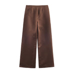 Women Clothing Backless Design Tube Top Casual Pants Sets