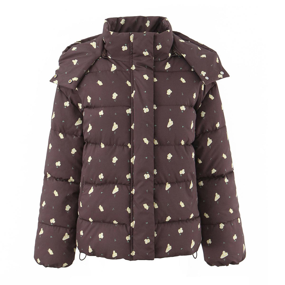 Women's Clothing Street Stand Up Collar Thickened Cotton Padded Coat