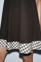 Winter All Matching Each Patchwork Knit Dress