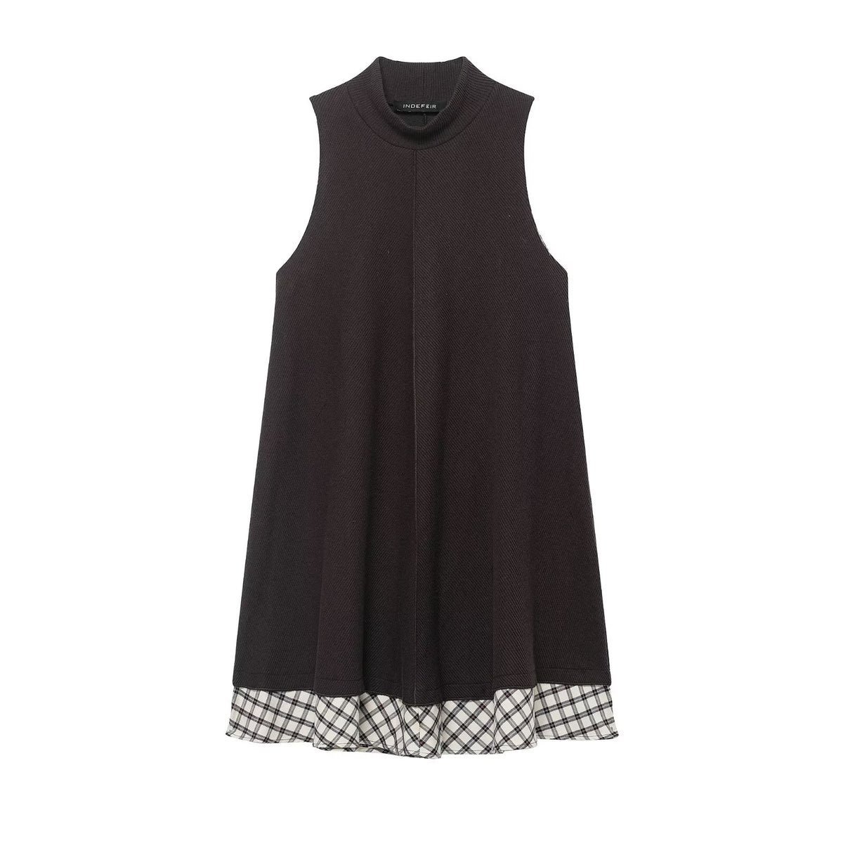 Winter All Matching Each Patchwork Knit Dress