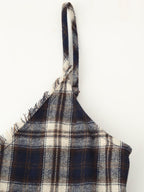 Asymmetric Plaid Dress