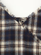 Asymmetric Plaid Dress