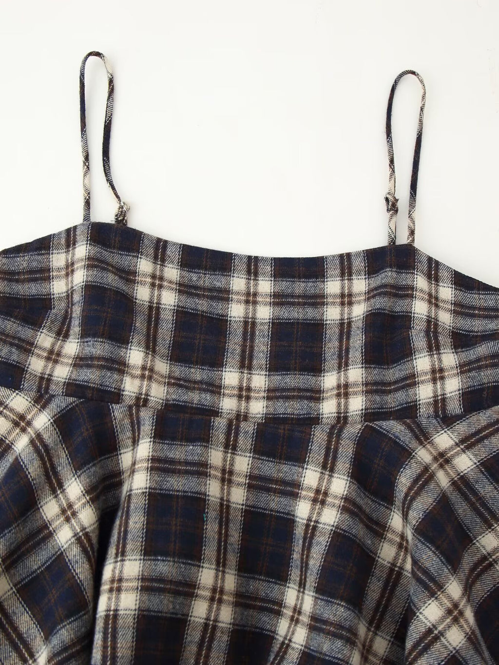 Women's Plaid Ruffle-Trim Camisole Top