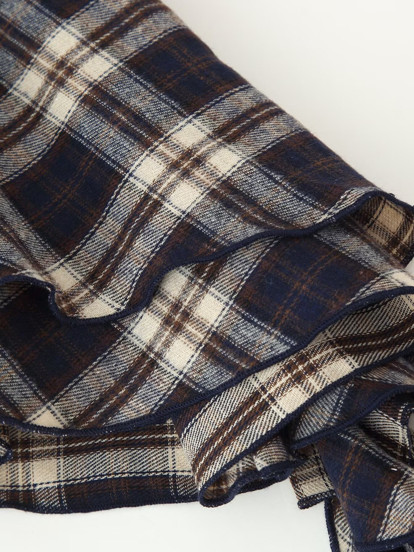 Women's Plaid Ruffle-Trim Camisole Top