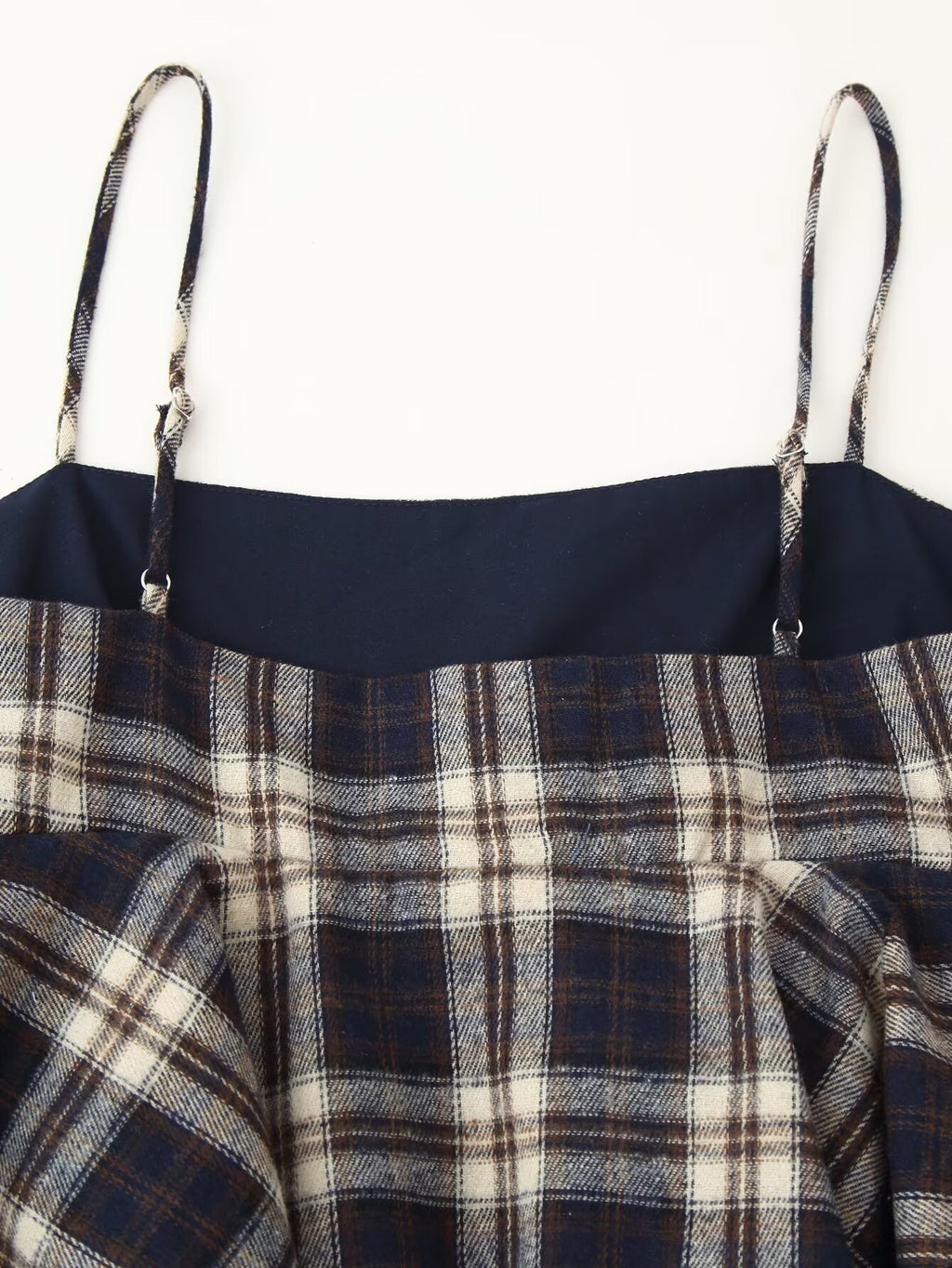 Women's Plaid Ruffle-Trim Camisole Top