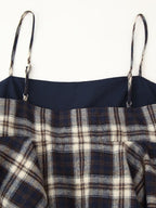 Women's Plaid Ruffle-Trim Camisole Top