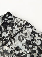 Belted Western Print Mini Dress
