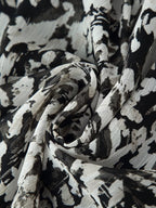 Belted Western Print Mini Dress
