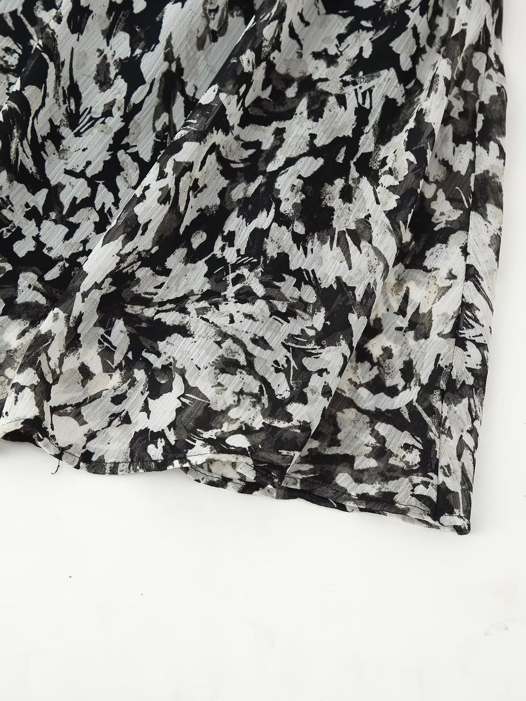 Belted Western Print Mini Dress