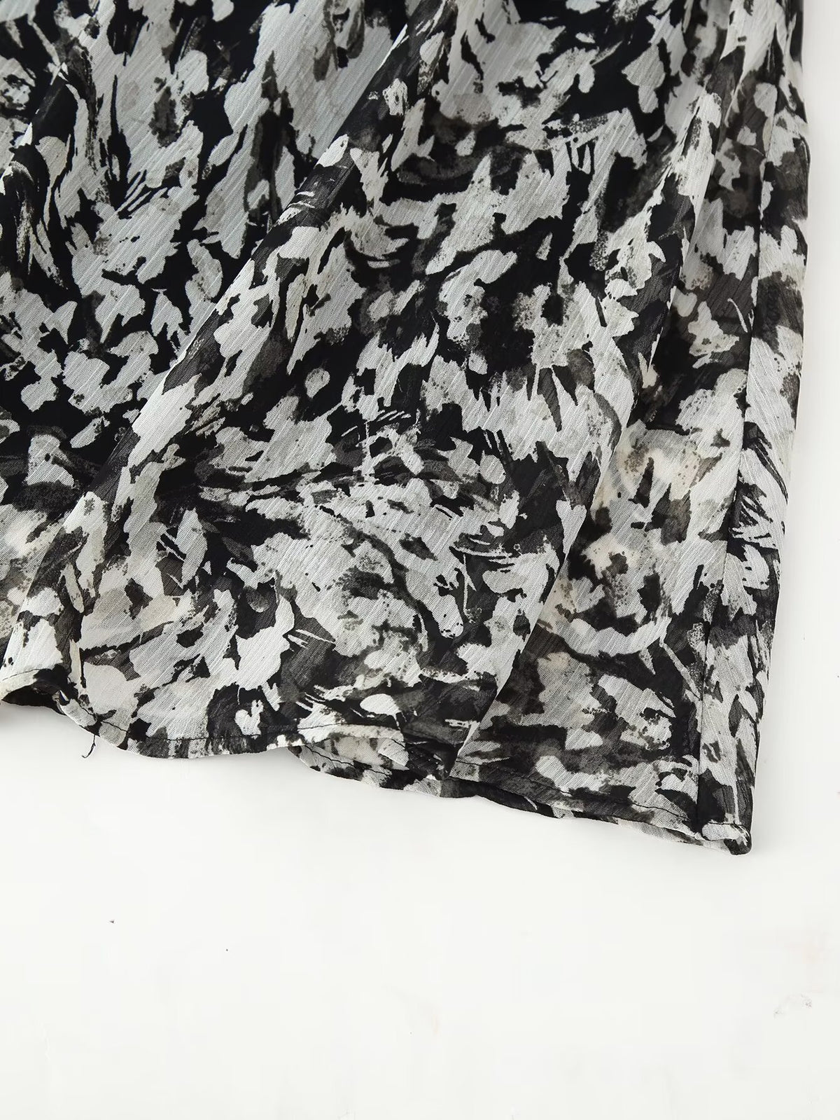 Belted Western Print Mini Dress