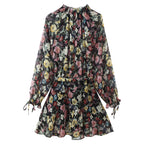 Western Floral Print Mini Dress