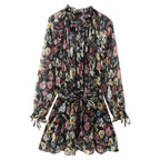 Western Floral Print Mini Dress